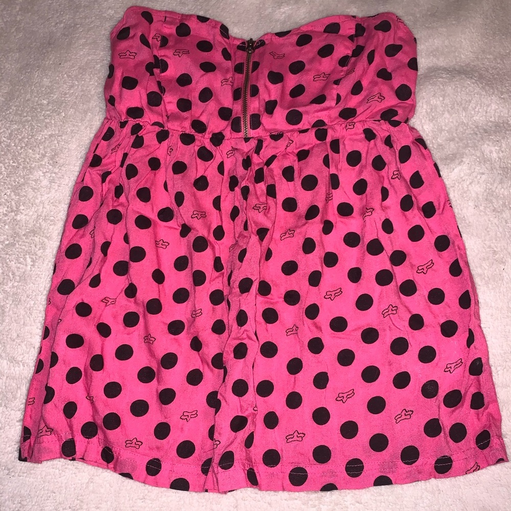 Fox strapless top